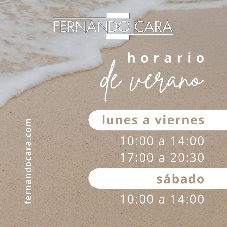 HORARIO DE VERANO FERNANDO CARA